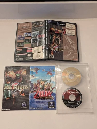 The Legend of Zelda The Wind Waker Metroid Prime Nintendo GameCube CIB Near Mint