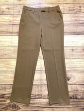 Simply Vera Wang Size 12 Inseam 30” Beige Stretch Career Straight Leg Pants