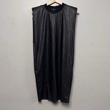 Drew Women’s Little Black Dress W/ Boxy Shoulders Sleeveless Mini Size Small