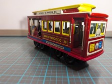 Vintage MDM Tin Friction San Francisco Cable Car Toy 504 Powell Mason Bay Taylor