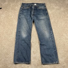 Levi's 501xx Straight Fit Button Fly Jeans Y2K VTG Men's 34x32 Fits 31x30