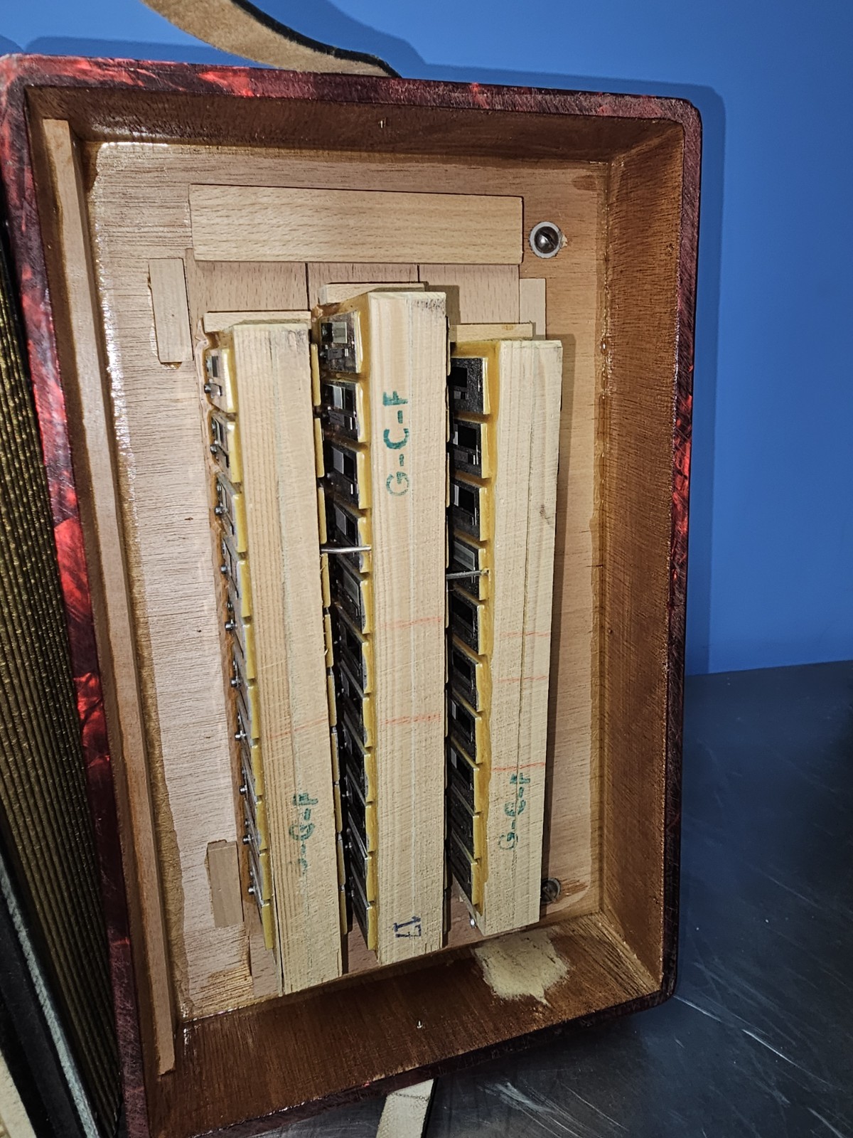 Used hohner Corona G/C/F ll diatonic made germany no case