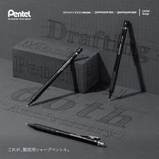 Pentel 60th Anniversary Limited Black Graph1000/GraphGear Set Japan Exclusive