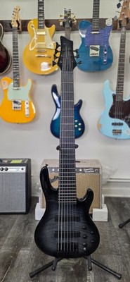 AIO S11-7 7-String Electric Bass - Trans Black GS-057