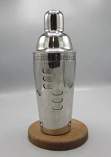 New Stainless Steel Cocktail Shaker With Recipes - Perfect for Bartenders