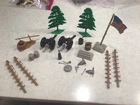 1959 Marx/Sears Fort Apache Stockade # 3660 accessories lot with 2 cannons