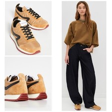 NIB Rag Bone 245 Retro Runner Sneaker In Mustard Size:38 US 8