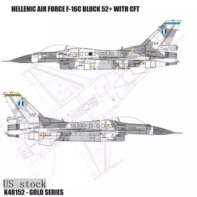 #ad #ad KINETIC K48152 1 48 Hellenic Air Force F 16C Block 52 With CFT US stock $42.99