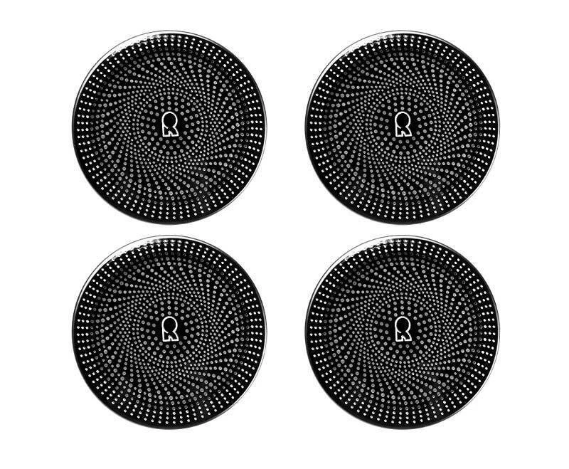 Cubierta de anillo de bocina de puerta interior de titanio negro para Lincoln Aviator 2020-2023 4 piezas Foto 3 de 4