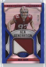 2019 Certified New Generation Jerseys Mirror Blue 46/99 Nick Bosa #NG-NB rf2