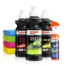 Sonax Autopolitur Set ExCut 05-05 Ex 04-06 OS 02-06 250ml Ceramic Spray 8-teilig