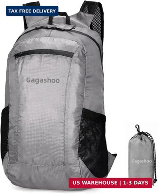 Ultra Foldable Hiking Daypack，Packable Backpack Travel, Gray | Small Lightweight