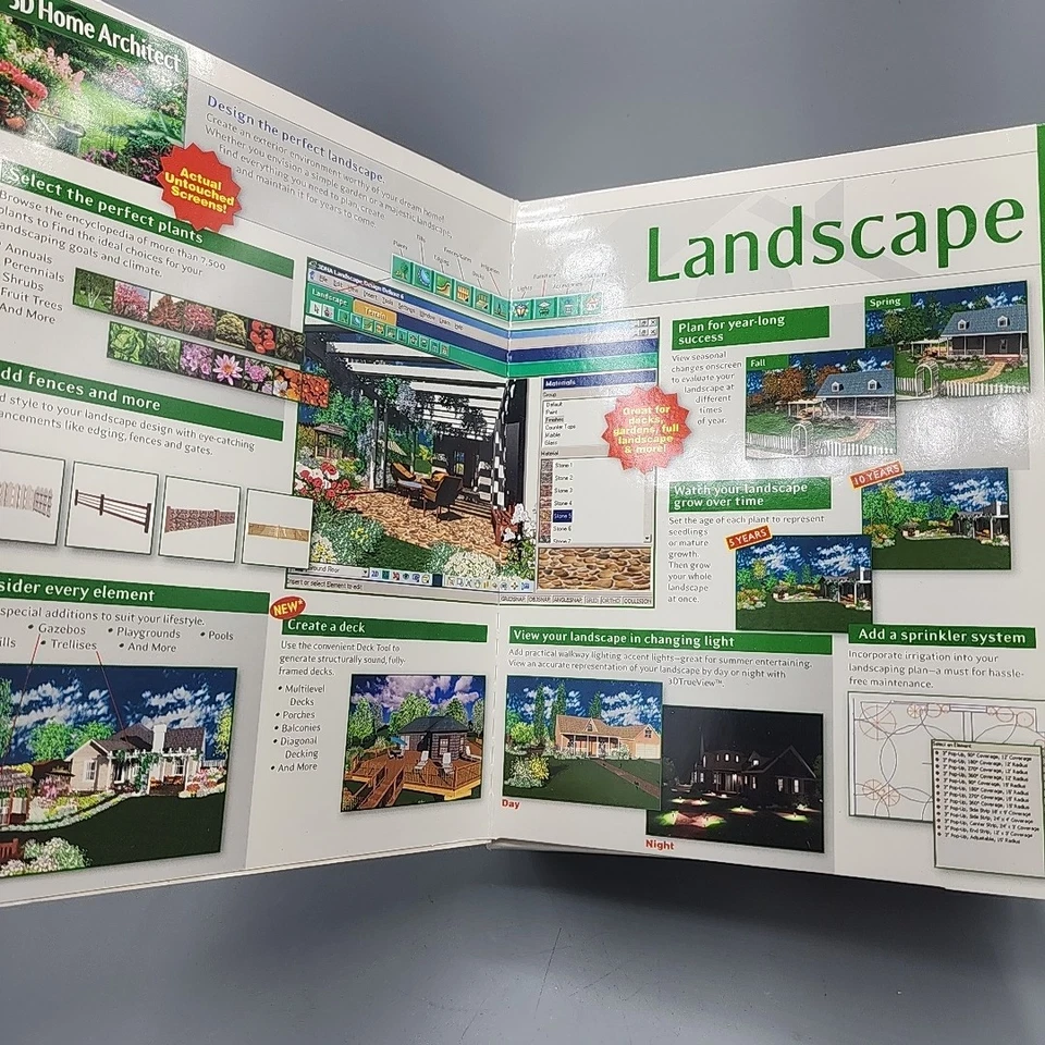 3D Home Architect Home Design Deluxe 6 PC Software Broderbund Win 98 Me 2000 XP - Image 2 of 4