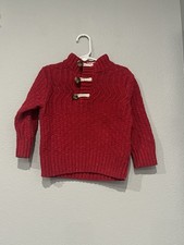 CAT JACK BOYS RED SWEATER 2T