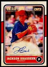 2025 Onyx Vintage #VAJABR Jackson Brasseux Autographs