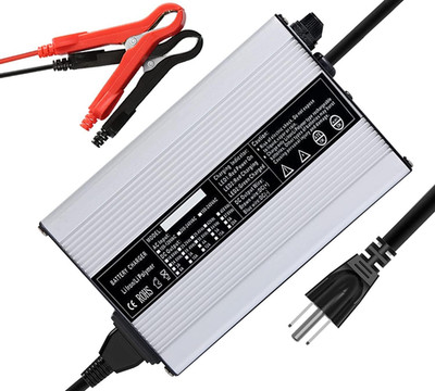 Smart 36V/43.8V 8A LiFePO4 Battery Charger with Cooling Fan for Cars & RVs