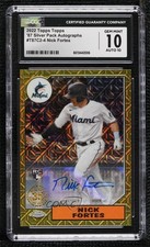 2022 Series 2 1987 Topps Chrome Silver Pack Mojo Nick Fortes CGC 10 Auto 9hx