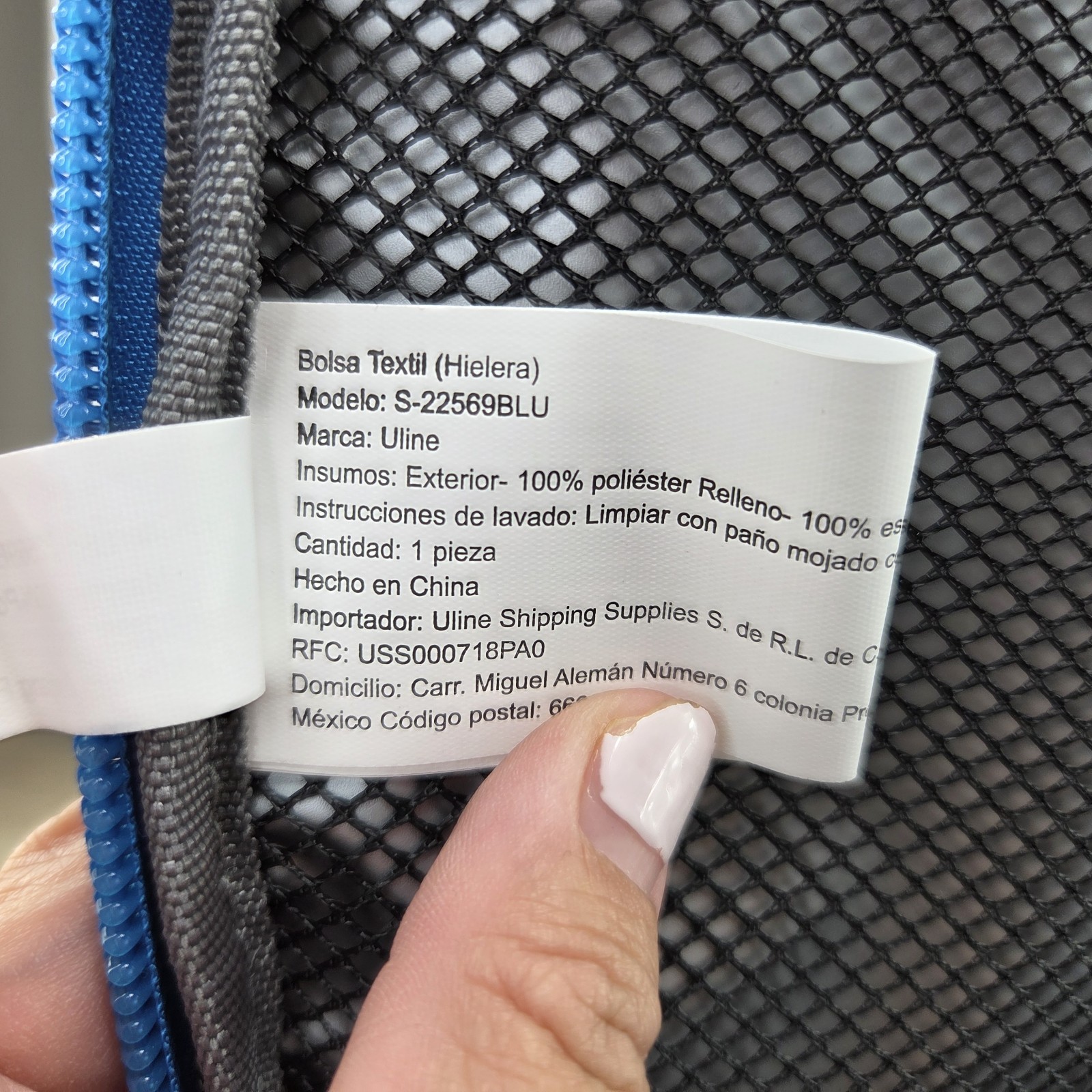 Uline Sticker Labels ULINE Insulated Cooler Bag Black Blue 26 Qt 36 Can S-22569BLU | eBay