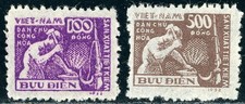 VIETNAM D.R. 1953-55 MINT NG SET #4-5, BLACKSMITH !! S289