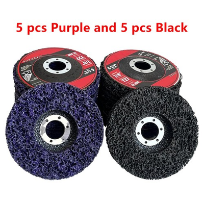 #ad #ad 10 PCS 4.5quot; x 7 8quot; Black amp; Purple Poly Strip Discs Rust Paint Oxidation Remover $24.99