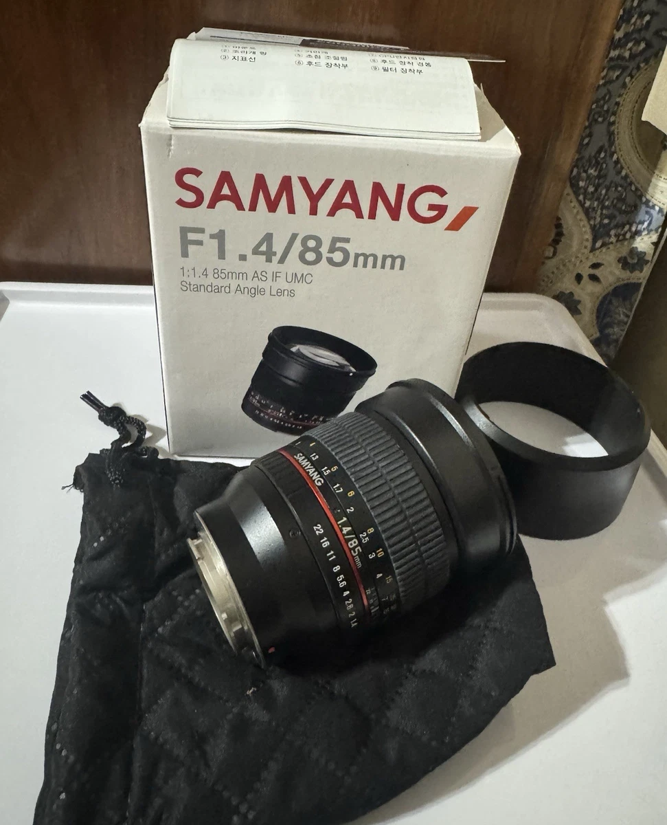 Samyang f/1.4 Camera Lenses 85mm Focal for sale | eBay