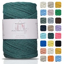 Cotton Macrame Cord 2mm x 195 Yards Recycled Crochet Yarn Wall Hanging