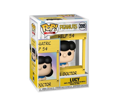 Lucy　0710 Funko Pop Pop Peanuts: Lucy Psychiatric Booth Figure w/ Protector