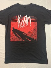 Korn Black Graphic Band T-Shirt Red/White Front Print Size M/M