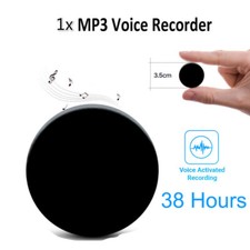 38 Hrs Mini Voice Activated Recorder Digital Audio Magnetic 32GB MP3 Player