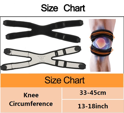 Knee Compression Straps Sleeve Support Brace Arthritis Pain Relief For Sport Gym - Picture 18 of 18