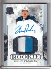  2017-18 The Cup #131 Tucker Poolman RC PATCH AUTO /249 - Winnipeg Jets