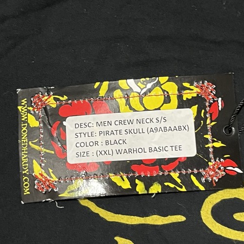 Ed Hardy Shirt Vintage Men 2XL Rhinestone Graphic Skulls Made in USA Andy Warhol - Picture 8 of 14