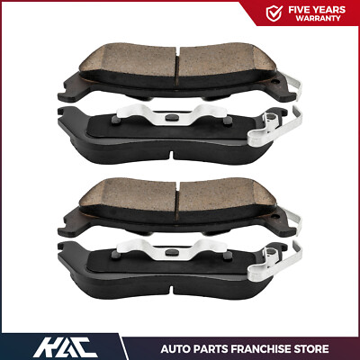 Pair 4 Rear Ceramic Brake Pads For 03 - 11 Crown Victoria Town Car Grand Marqu