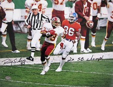 Ricky Sanders Autographed 11x14 Washington Redskins 2 Time Super Bowl Champ Insc