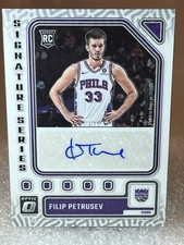 2023-24 Optic Basketball - Filip Petrusev Signature Series Auto RC SS-PET Kings