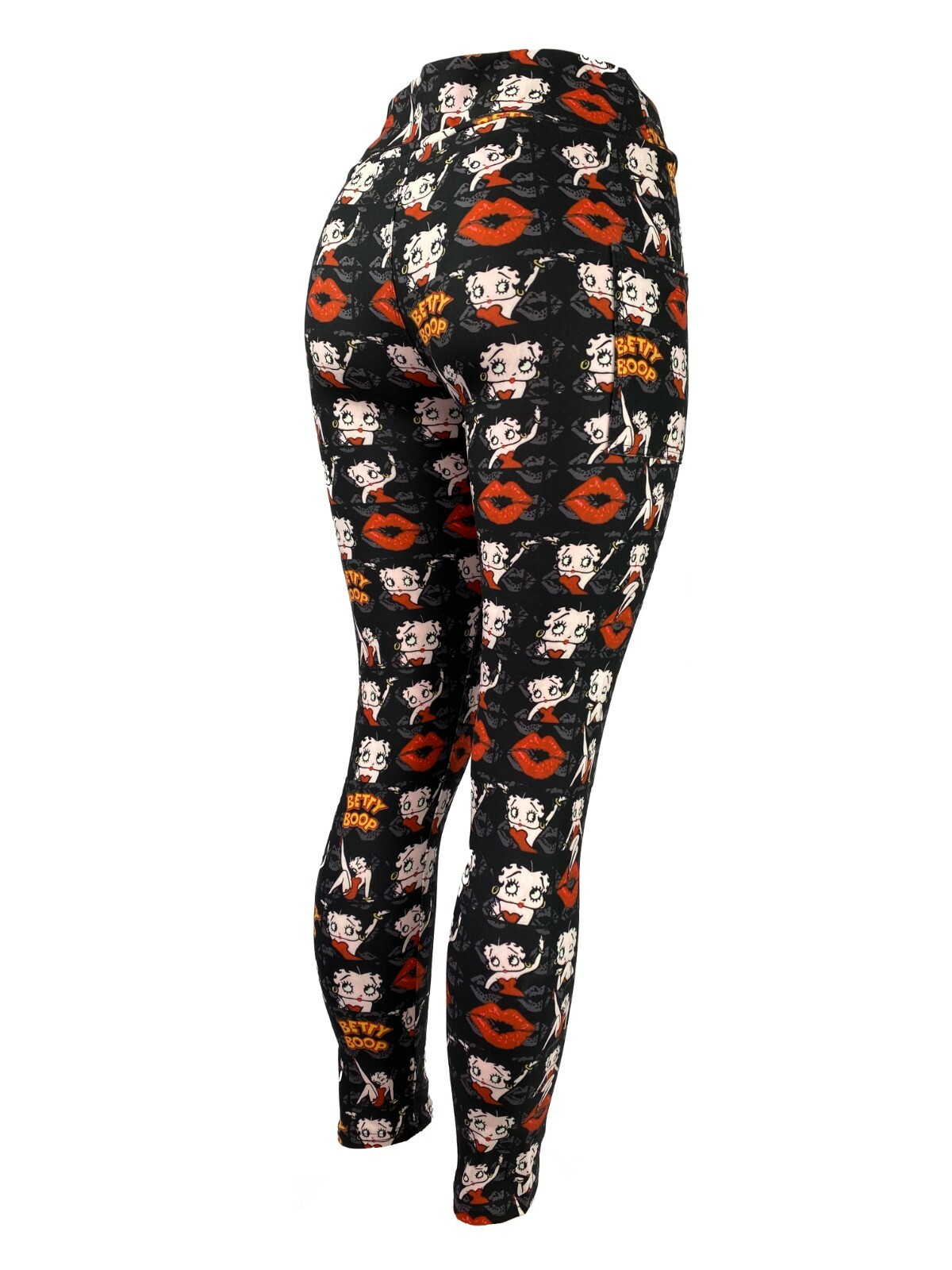 Leggings Betty Boop Always Reach For The Stars con bolsillos talla única, curvilíneos, diva-image