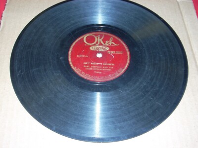 EARL JOHNSON ain't nobody's business / three night's  - 78 rpm okeh 45092