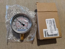  Measureman MA058 Liquid Filled Pressure Gauge 0-30Psi/kpa  NEW
