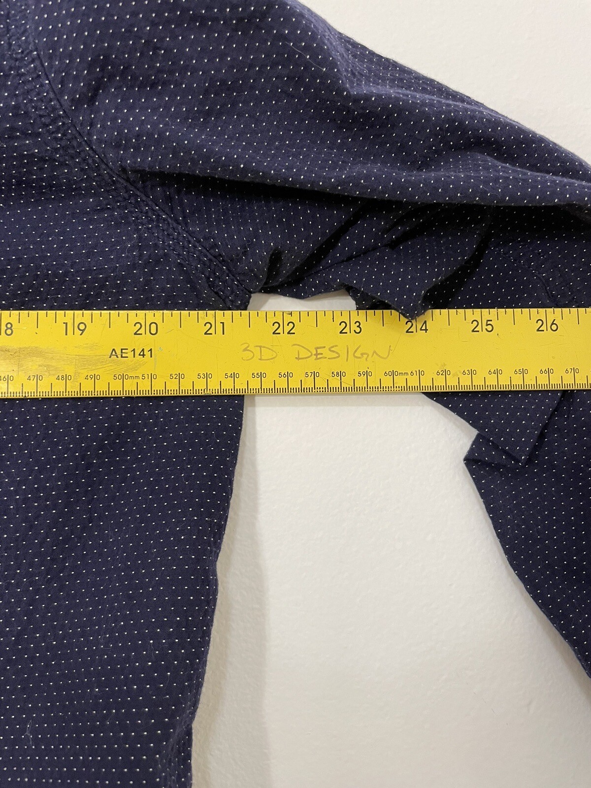 Penfield Men's Medium Button-down Dark Blue Dotte… - image 7