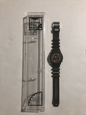 DISNEY TIME WORKS MICKIE MOUSE FLAGS WATCH - MIB - RARE