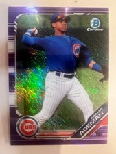 2019 Bowman Chrome Aramis Ademan ( Cubs ) Rookie Purple Shimmer #BCP-208