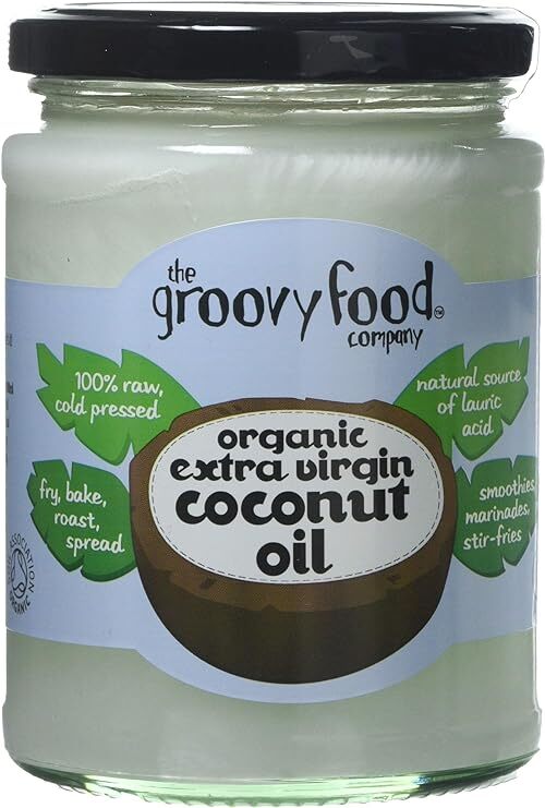 Groovy Food Virgin Coconut Oil – 3-Pack Of 500ml Jars, Pure & Unrefined For Cooking, Baking & Skin Care-358896