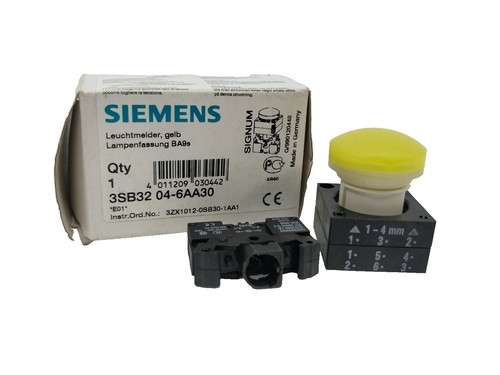 Siemens 3SB3400-0C Contact Block Ui=400V AC12 10A - Lot Of 4PCs - Foto 14