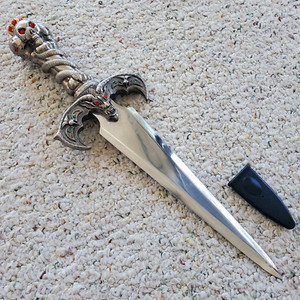 Replica Conan the Barbarian Cimmerian Demon Skull Dagger 17" Stainless Steel