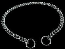 30 Inch 4MM Large Dog Choke Chain Collar Pet Training Slip Metal Strong