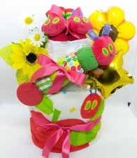 The very hungry caterpillar Eric Carle Diaper Cake Towel/gauze/socks/toys The