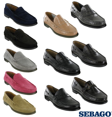 Sebago Plaza Mujer sin Cordones Informal Bajo Ante Mocasines Zapato Plano |  eBay