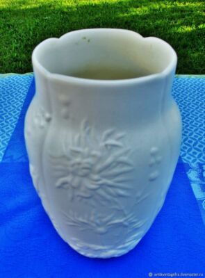 PAIRE ANCIENS VASES barbotine art nouveau 1915 anémones haut. 20 cm EUR 28,00 - FR