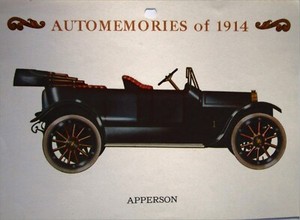 1914 Anderson Touring calendar car print (black, no top)