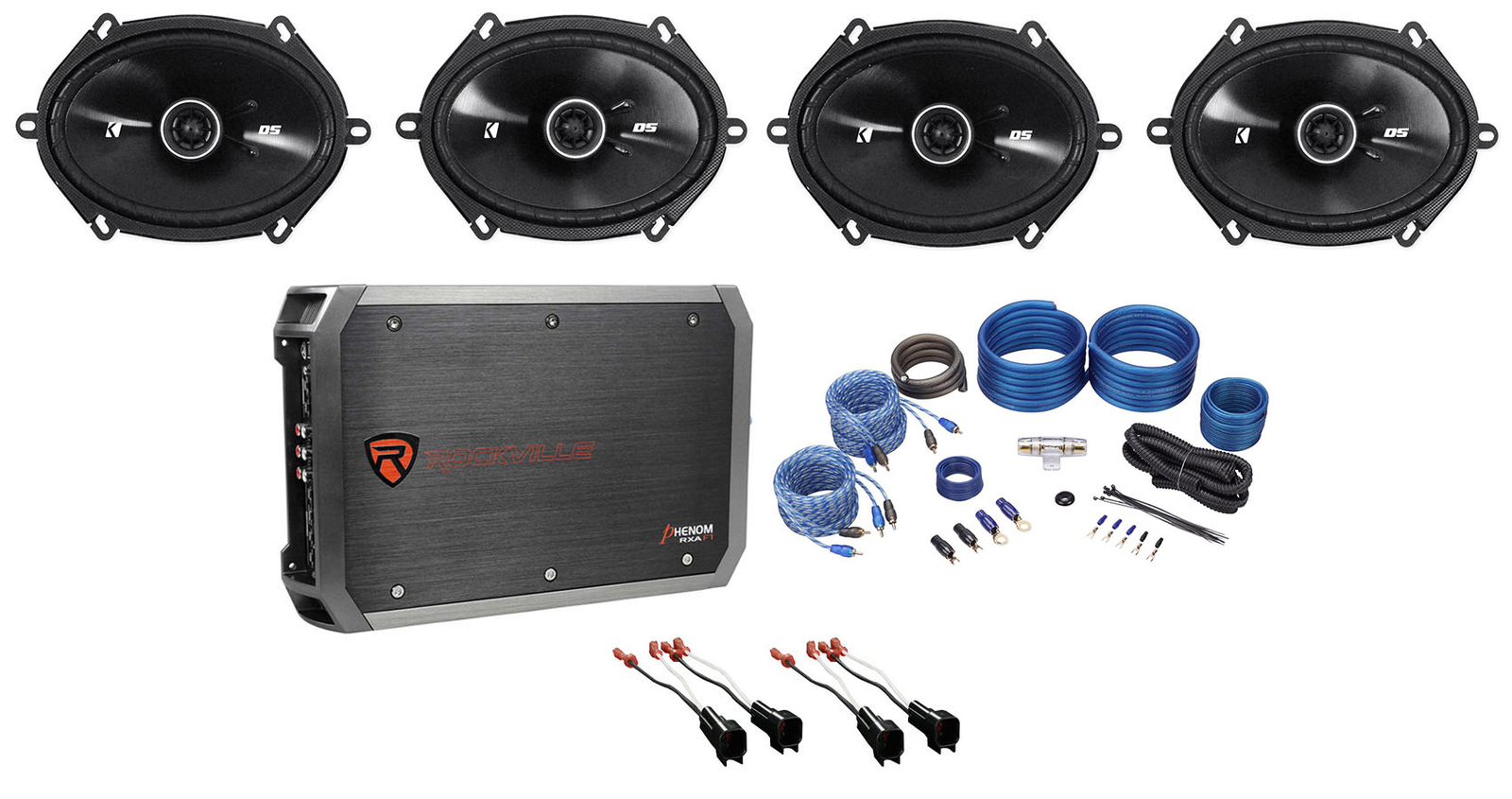 Комплект для замены динамиков Kicker 6x8 4-канальный усилитель для Lincoln Navigator 1999-2002 годов выпуска 43090₽